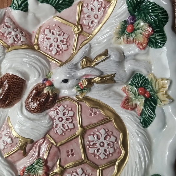 Fitz & Floyd 1996 Santa Serving Plate - Picture 3 of 7